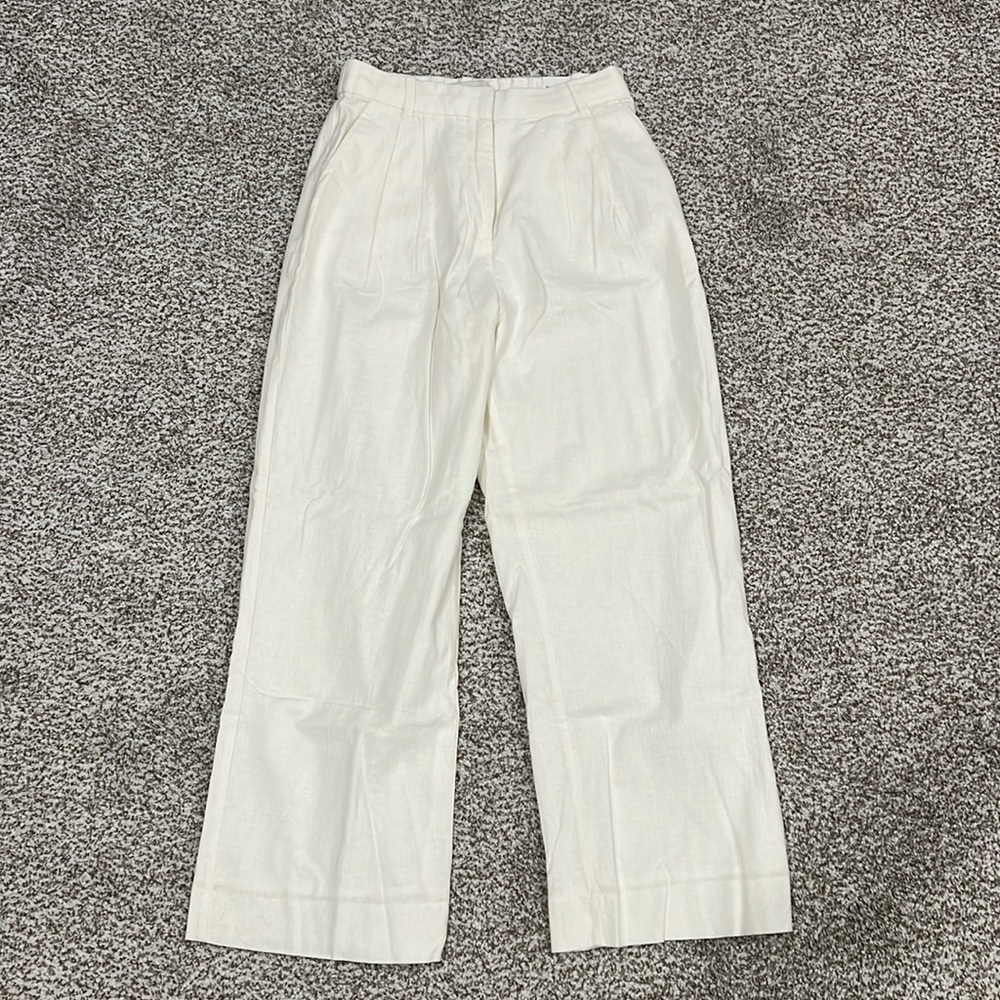 Abercrombie Wide Leg Linen Pants size small short
